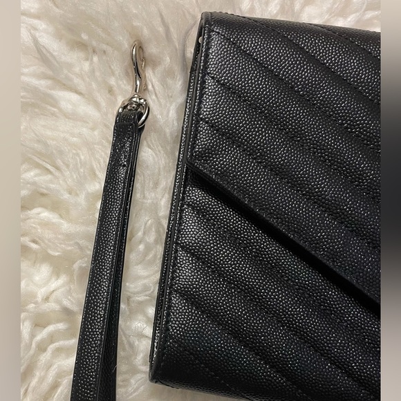 YSL Cassandre Grain Flap Wristlet - Picture 8 of 13